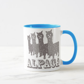 Tasse der Alpaka-Silhouette-4 B