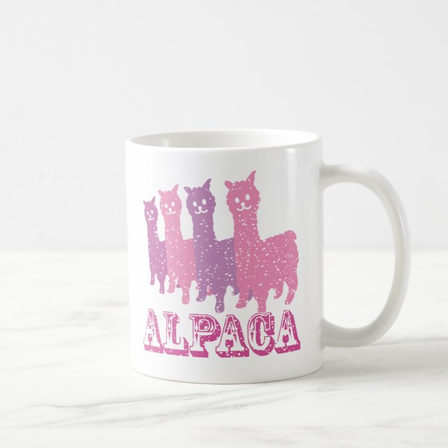 Tasse der Alpaka-Silhouette-4 P (Rechts)