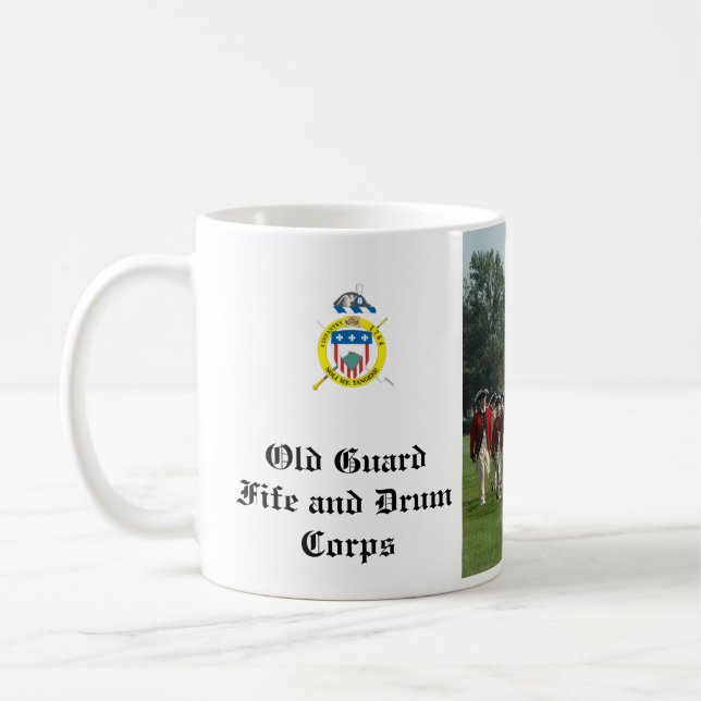 Tasse der alten Garde Fife und des Trommelkorps (Links)