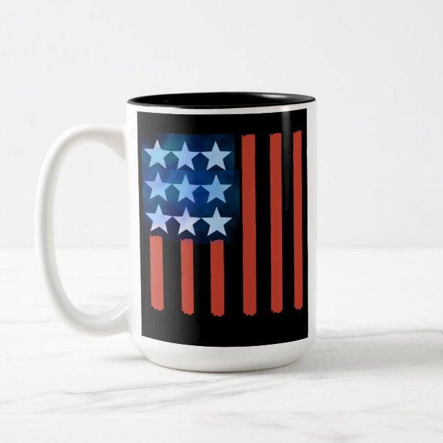 Tasse der amerikanischen Flagge (Links)
