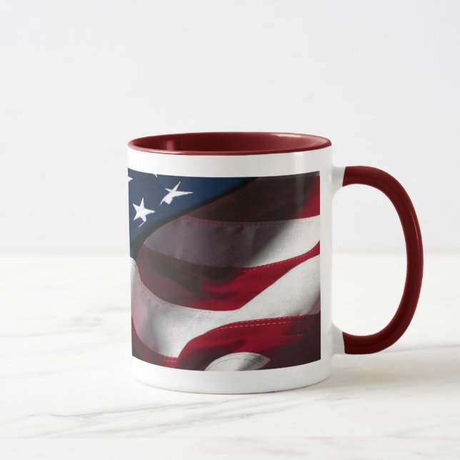 Tasse der amerikanischen Flagge (Rechts)