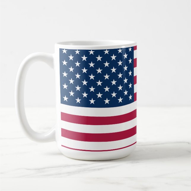 Tasse der amerikanischen Flagge (Links)