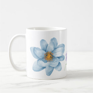 Tasse der Aquarellfarben-Blume