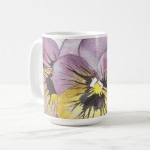 Tasse der Aquarellfarben-Blume