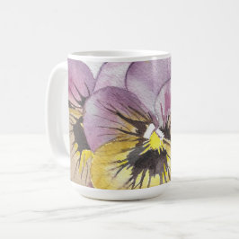 Tasse der Aquarellfarben-Blume