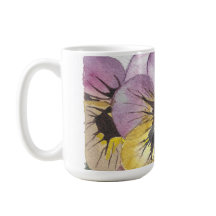 Tasse der Aquarellfarben-Blume