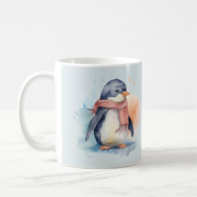 Tasse der Aquarellpinguine (Links)