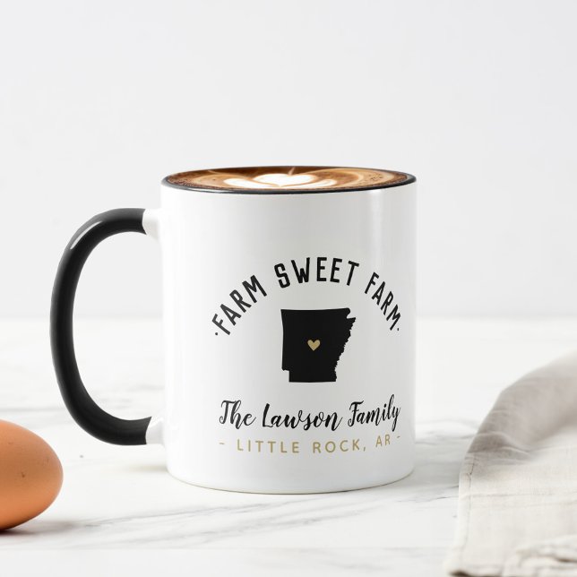Tasse der Arkansas Farm Sweet Farm Family (Von Creator hochgeladen)