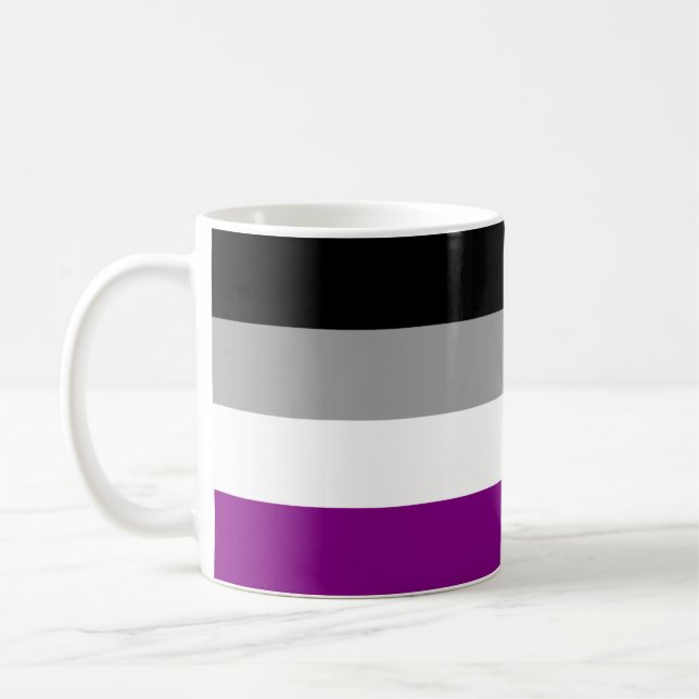 Tasse der asexuellen Flagge (Links)