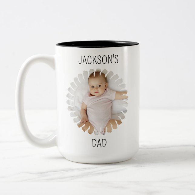 Tasse der BabyGesicht, individuelles Foto für Kind (Links)