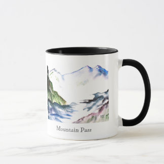 Tasse der Bergpässe