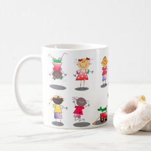 Tasse der besten Freunde und Mädchen