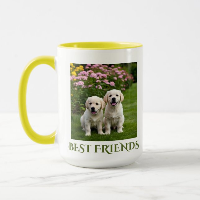 Tasse der besten Freunde Welpen (Links)