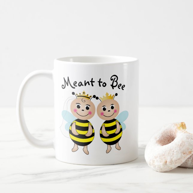 Tasse der Bienen (Mit Donut)