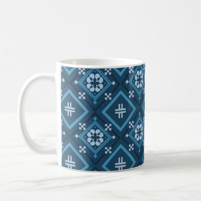 Tasse der blauen Blume (Links)