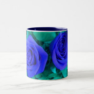 Tasse der blauen Rose