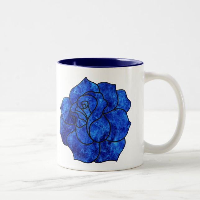 Tasse der blauen Rose (Rechts)