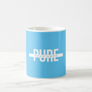 Tasse der blauen und weißen, reinen Liebe