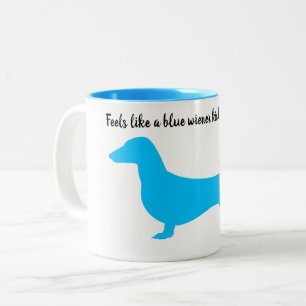 Tasse der Blue Silhouette Dackel