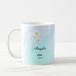 Tasse der Blume personalisiert im April