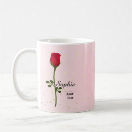 Tasse der Blume personalisiert im Juni
