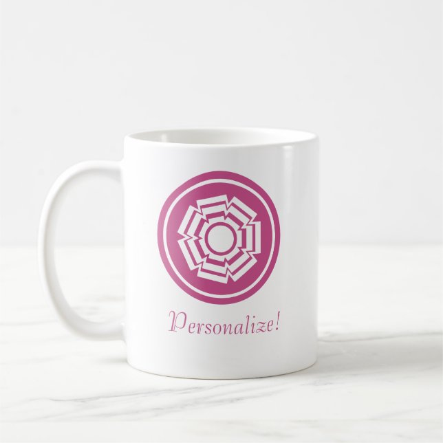 Tasse der Blumengräber, Magenta (Links)