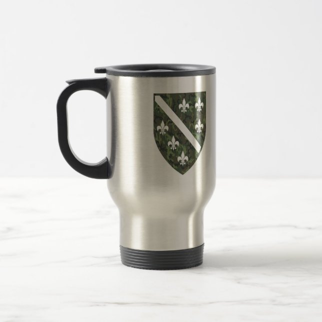 Tasse der bosnischen Armee Ljiljan (Links)