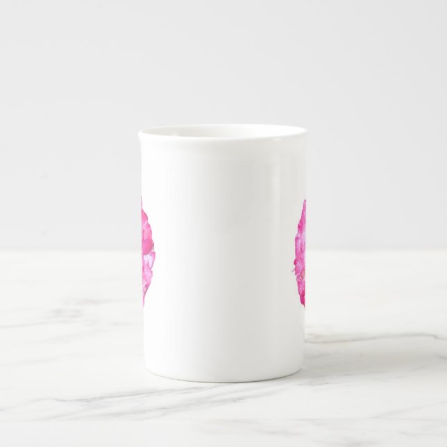 Tasse der China mit Hot Pink (Vorderseite)
