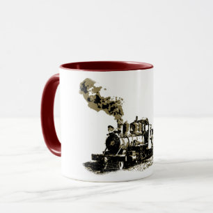 Tasse der Dampflokomotive