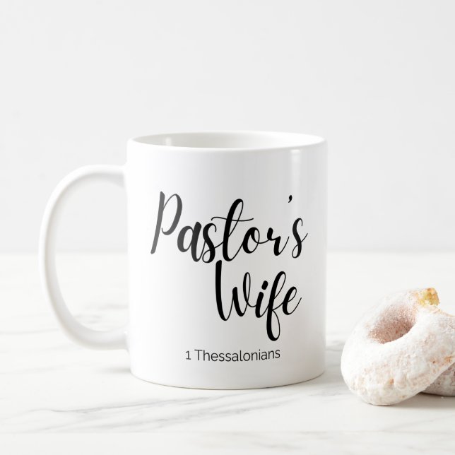 Tasse der Ehefrau Pastor (Mit Donut)