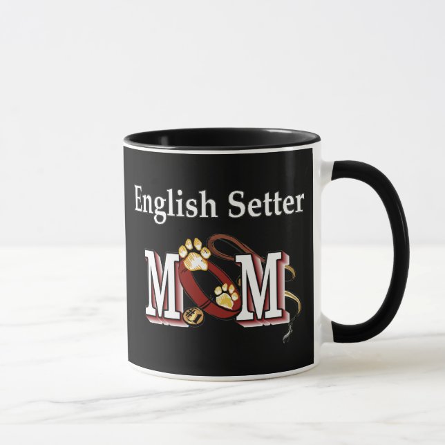 Tasse der englischen Setter-Mama (Rechts)
