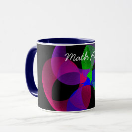 Tasse der farbigen Fusion Geometric Math Art