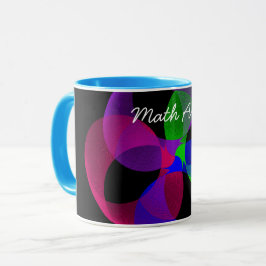 Tasse der farbigen Fusion Geometric Math Art