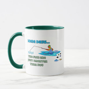Tasse der Fischerei Spaß Fisch ist klüger