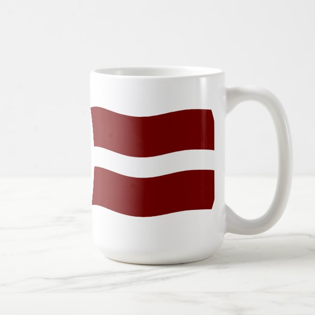 Tasse der Flagge Lettlands (Rechts)