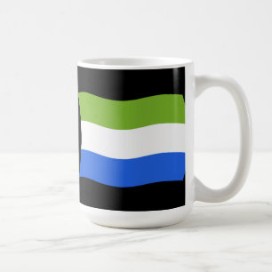 Tasse der Flagge von Sierra Leone