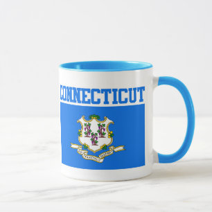 Tasse der Flaggen des Connecticut-Staates