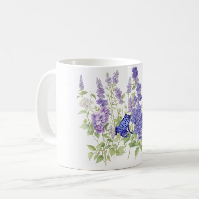Tasse der Flora, boho Frühlingszeit Wildblumen (Vorderseite Links)