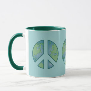 Tasse der friedlichen Erde