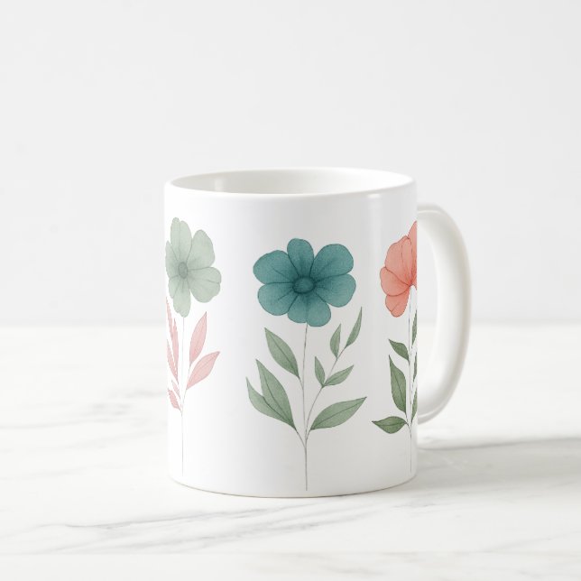 Tasse der Frühjahrs-Blume (VorderseiteRechts)