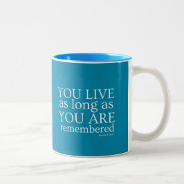 Tasse der Genealogie (Aquamarin blau)