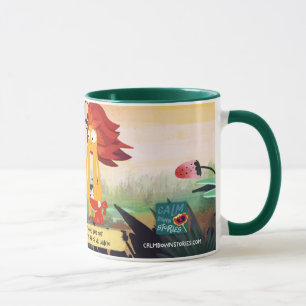 Tasse der Geschichten mit Phrase beruhigen