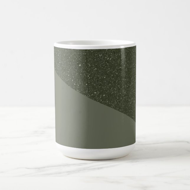 Tasse der geschwungenen Moosgrün (Mittel)