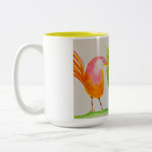 Tasse der gestrichenen Vögel