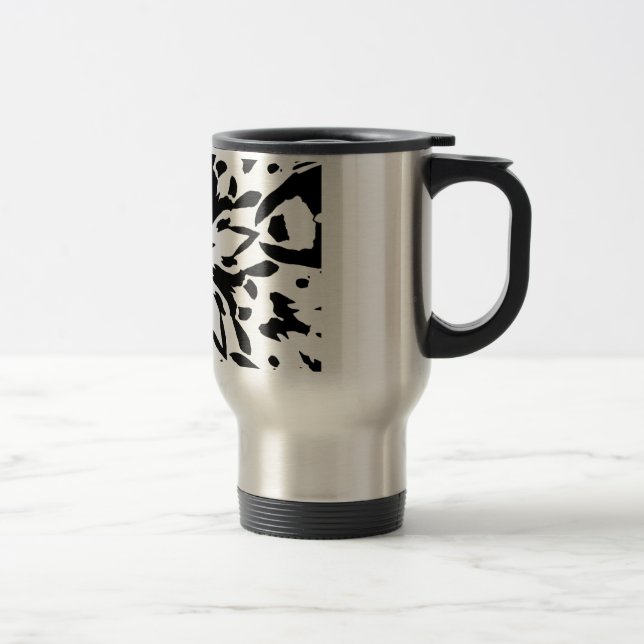 Tasse der grafischen Blume (Rechts)