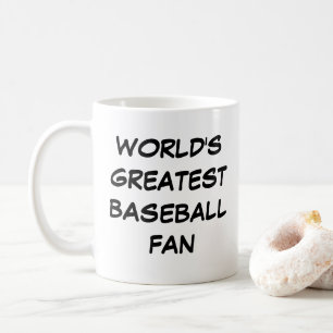 Tasse "Der größte Baseball-Fan der Welt"