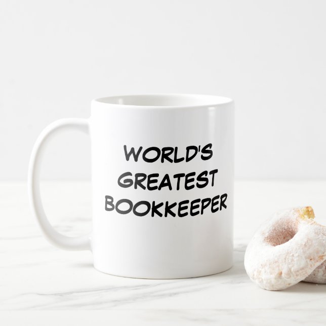 Tasse "Der größte Buchhalter der Welt" (Mit Donut)