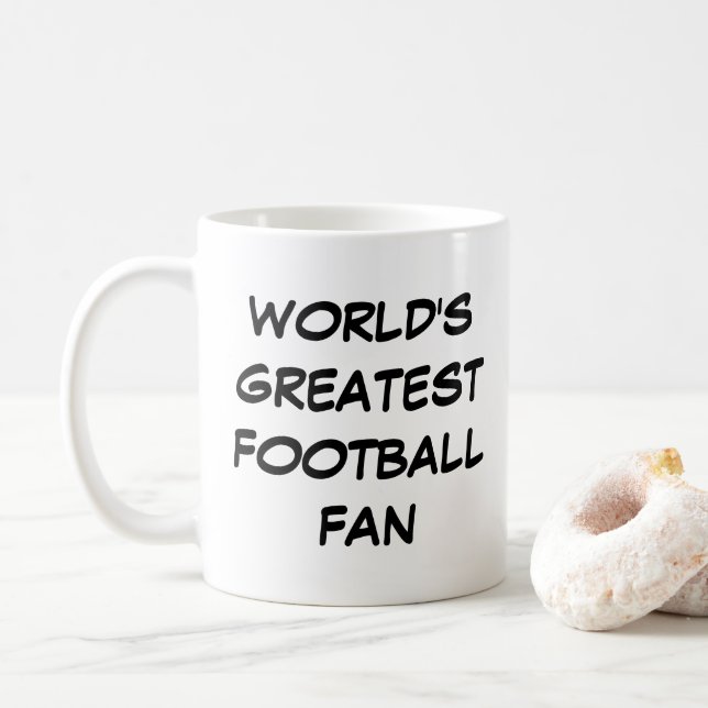 Tasse "Der größte Fußballfan der Welt" (Mit Donut)