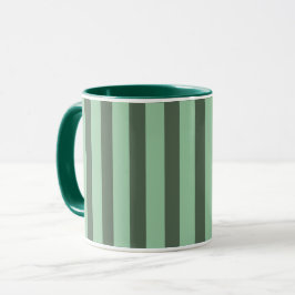 Tasse der grünen Streifen