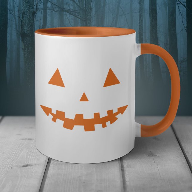 Tasse der Halloween-Kürbislaterne (Halloween Jack O Lantern Silhouette Mug)